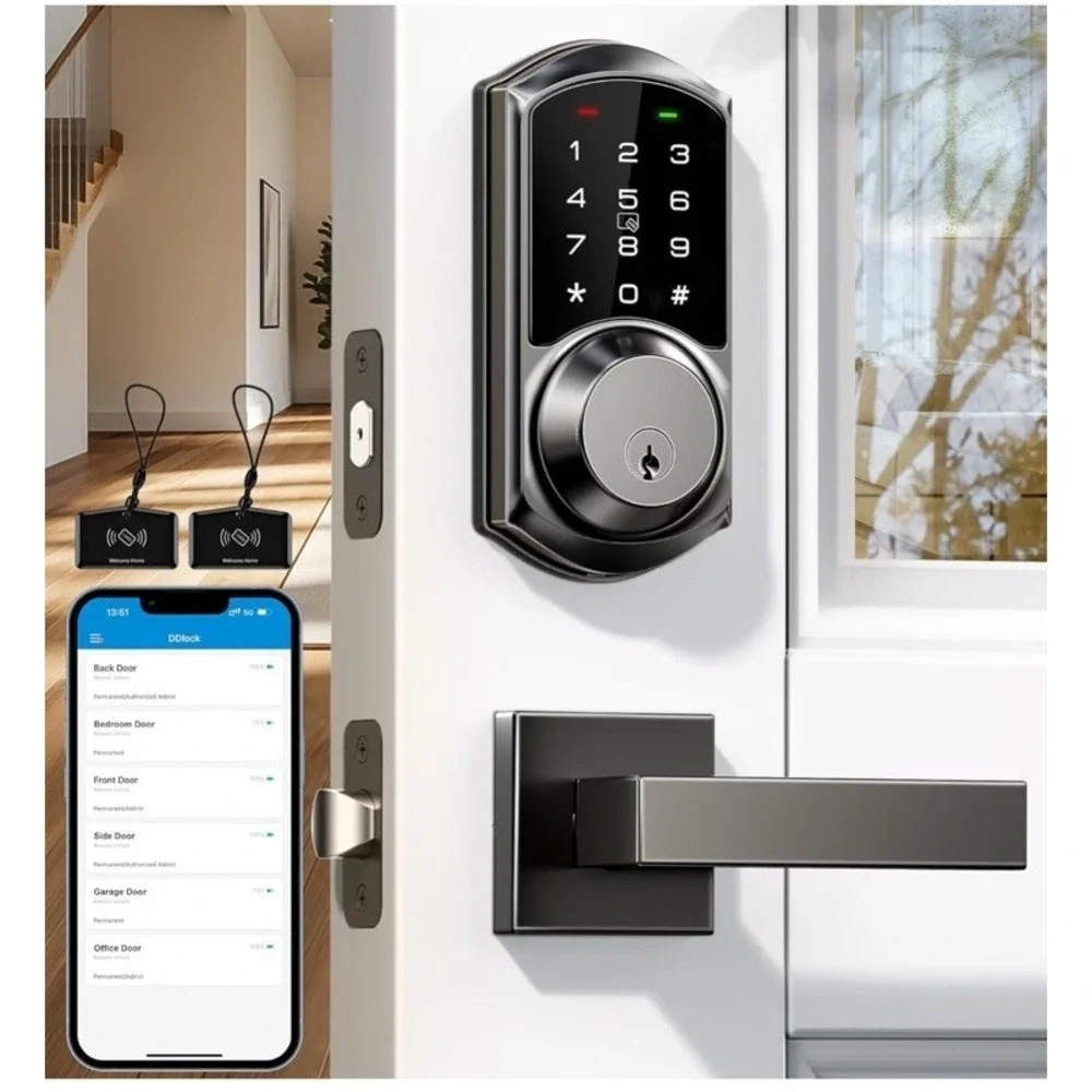 Veise VE06-L Wifi Smart‎ Lock With Lever, Open Box, New